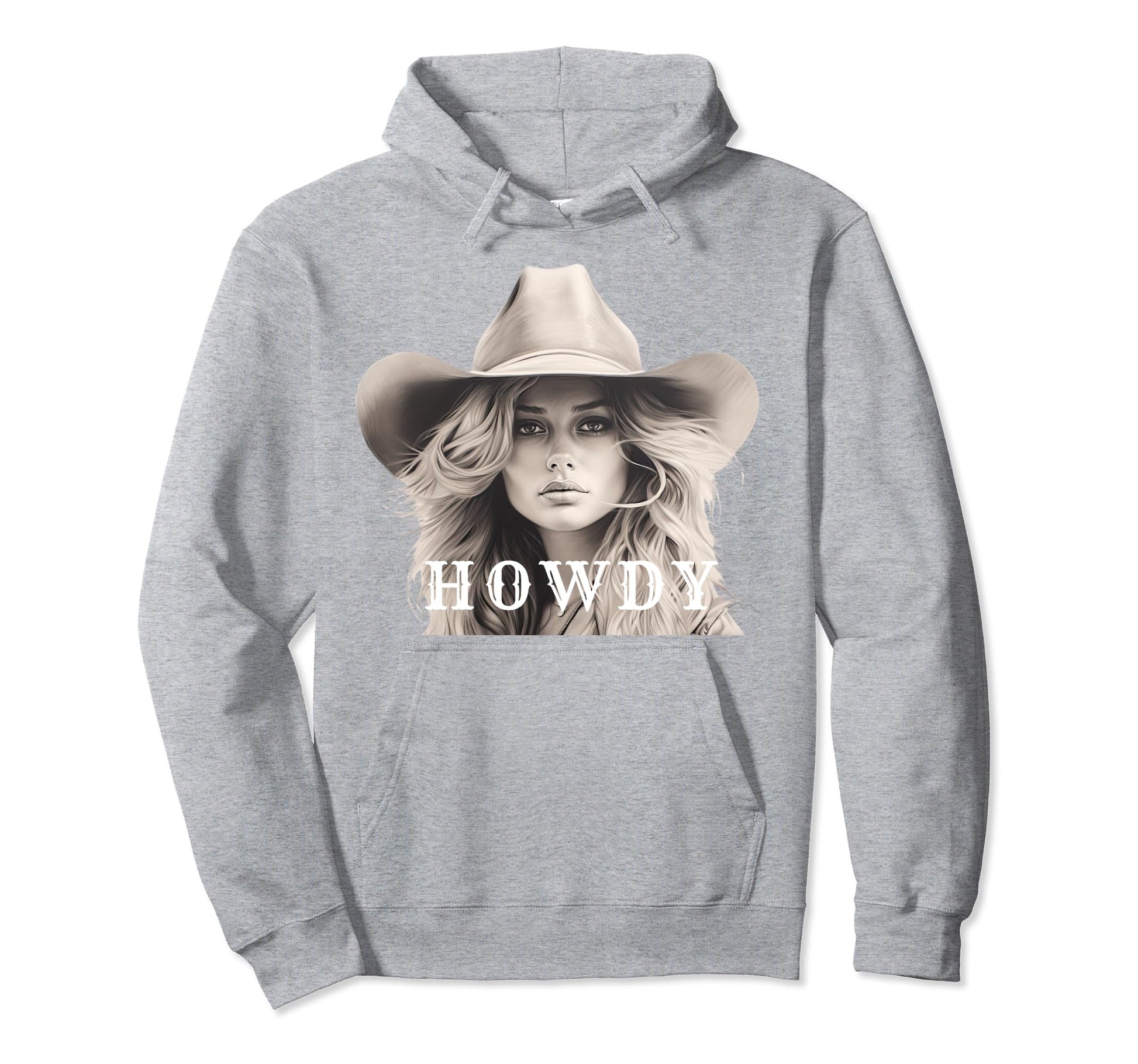 Howdy Coastal Cowgirl Western Boho Hoodie - Trendy Graphic Men Women - T-Shirt, Sweatshirt, Hoodie