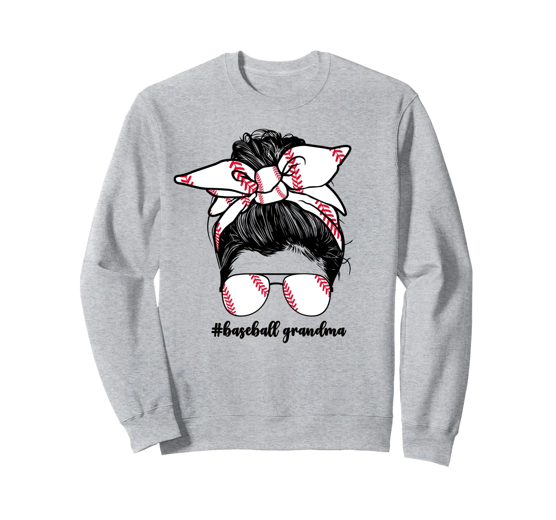 Baseball Grandma From Grandson Sweatshirt - Minimalist Print for Adults - T-Shirt, Sweatshirt, Hoodie
