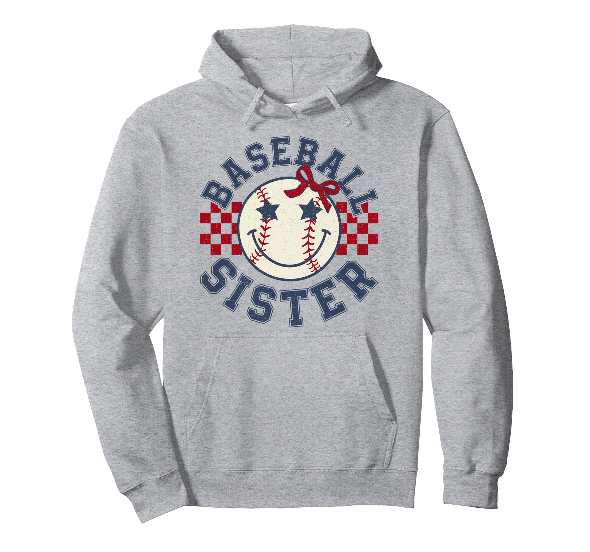 Baseball Sister Coquette Bow Sport Hoodie - Casual Everyday Wear Unisex - T-Shirt, Sweatshirt, Hoodie