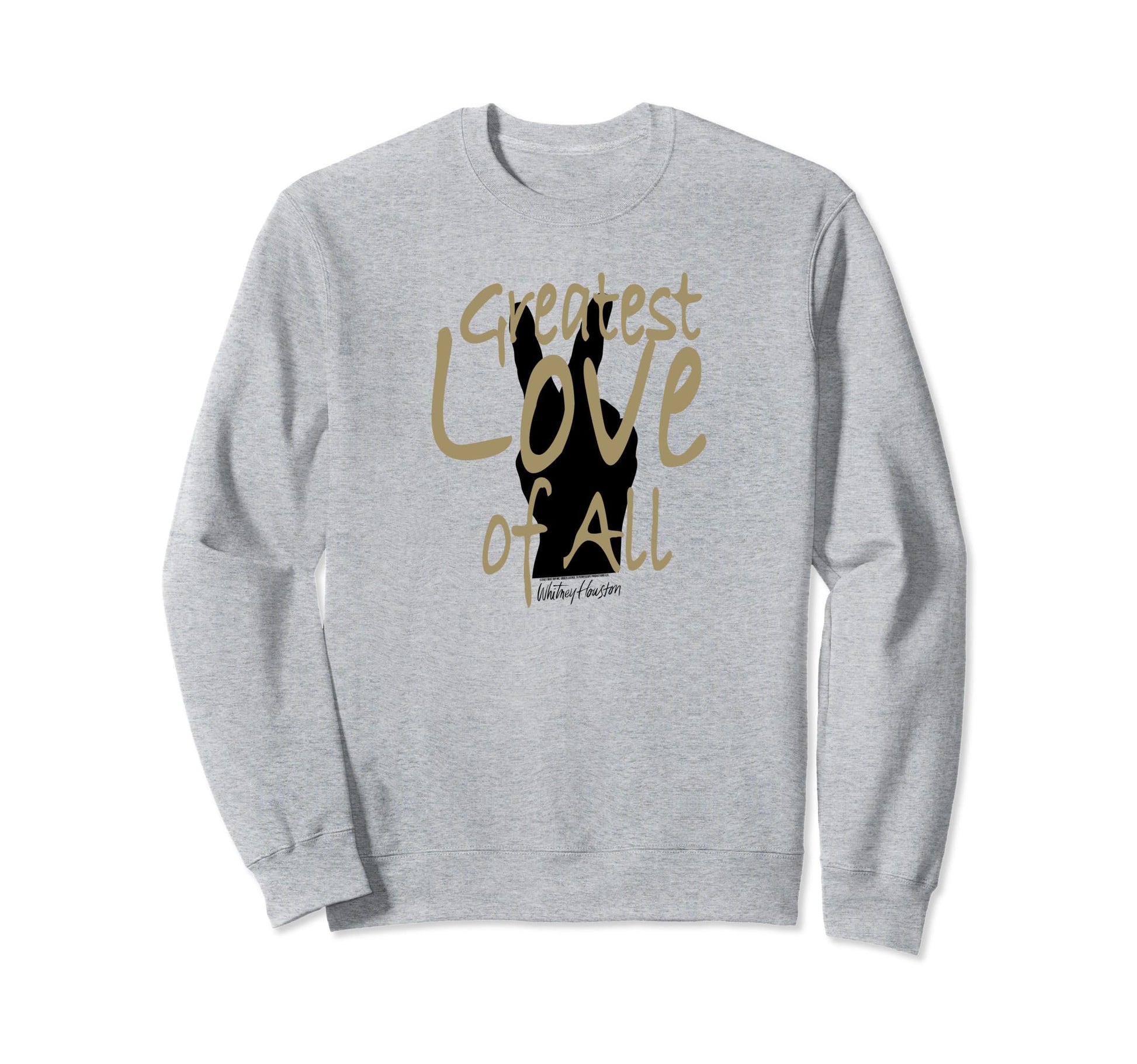 Whitney Houston Greatest Love All Sweatshirt - Minimalist Print for Adults - T-Shirt, Sweatshirt, Hoodie
