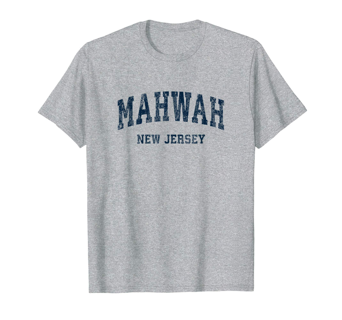 Mahwah New Jersey Nj Varsity Sports Navy T-Shirt - Graphic Print Unisex - T-Shirt, Sweatshirt, Hoodie