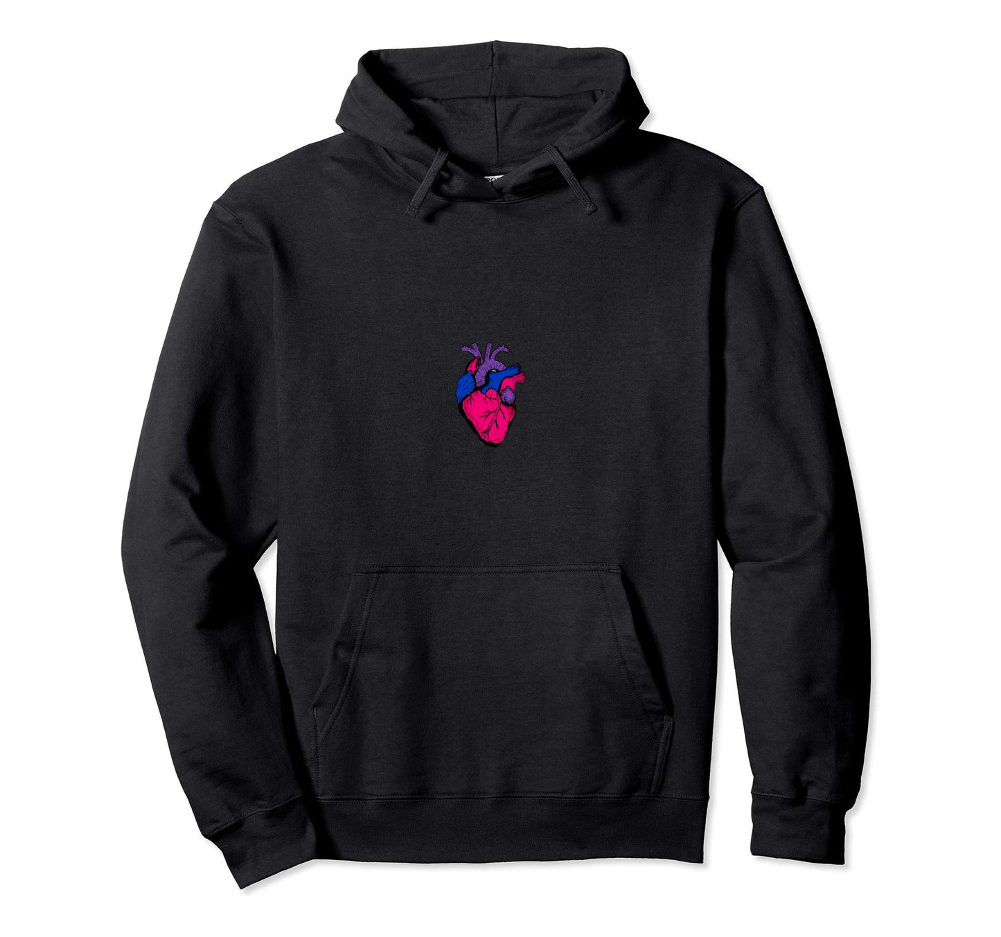 Bi Pride Flag Lgbt Party Heart Gift Hoodie - Trendy Graphic for Adults - T-Shirt, Sweatshirt, Hoodie