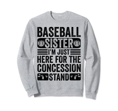 Baseball Sister Store Sweatshirt - Graphic Print for Adults - T-Shirt, Sweatshirt, Hoodie