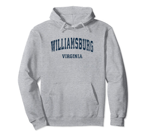 Williamsburg Virginia Va Varsity Sports Hoodie - Novelty Apparel Unisex - T-Shirt, Sweatshirt, Hoodie