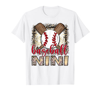 Baseball Nini Leopard Proud Ball T-Shirt - Fun Novelty Design for Adults - T-Shirt, Sweatshirt, Hoodie