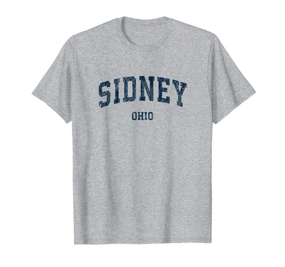 Sidney Ohio Oh Varsity Sports Navy T-Shirt - Novelty Apparel Unisex - T-Shirt, Sweatshirt, Hoodie