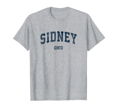 Sidney Ohio Oh Varsity Sports Navy T-Shirt - Novelty Apparel Unisex - T-Shirt, Sweatshirt, Hoodie