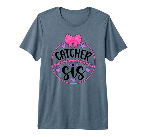 Baseball Catcher Sis Proud Baseball T-Shirt - Unique Graphic Men Women - T-Shirt, Sweatshirt, Hoodie