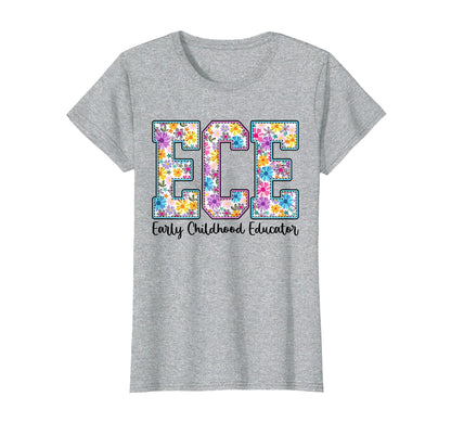 Ece Early Childhood Educator Boho T-Shirt - Trendy Graphic Men Women - T-Shirt, Sweatshirt, Hoodie