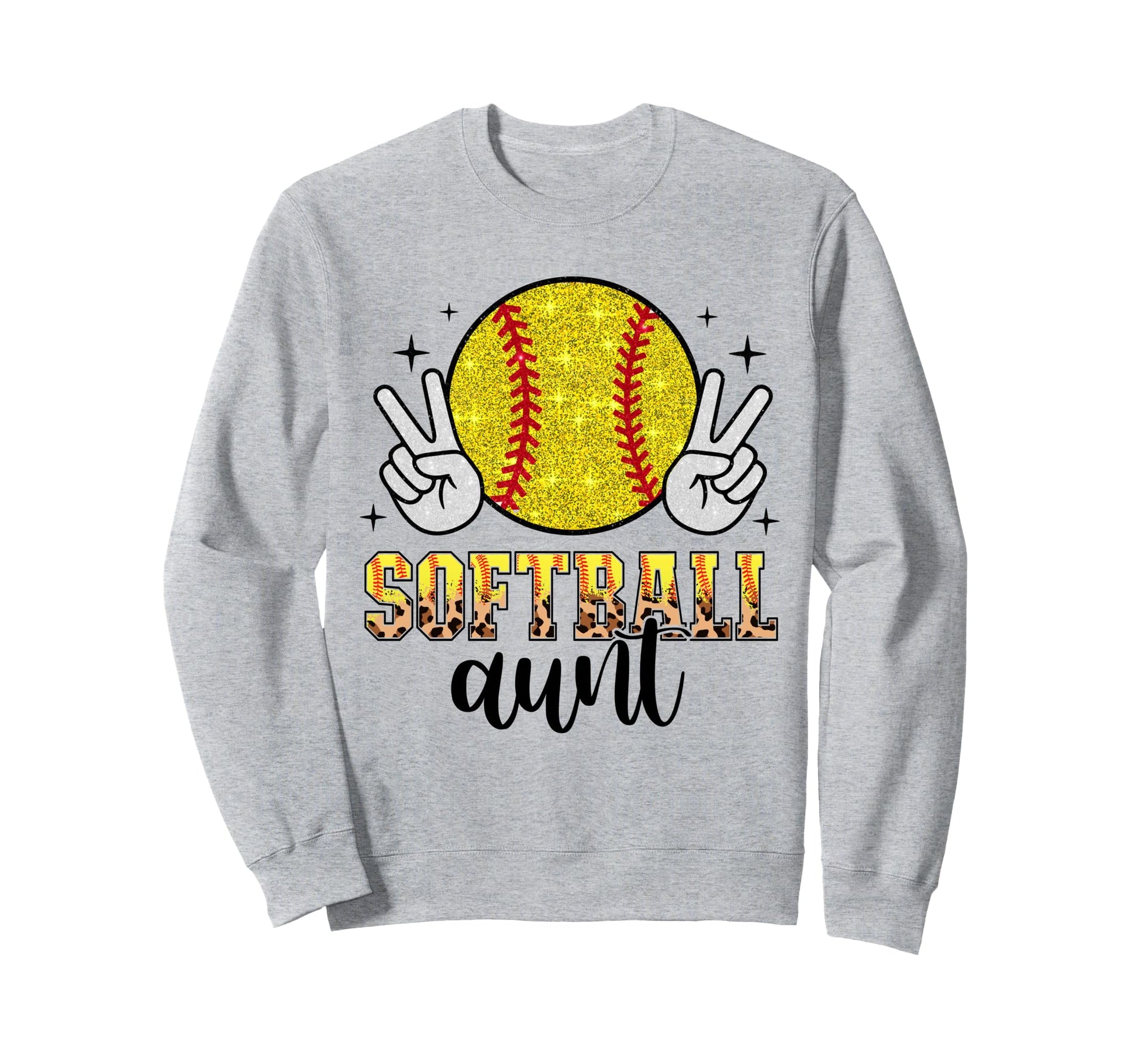 Softball Aunt Proud Baseball Sweatshirt - Minimalist Print Men Women - T-Shirt, Sweatshirt, Hoodie