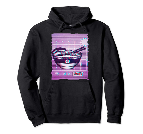 Japan Ramen Vaporwave Aesthetic Art Hoodie - Fun Novelty Design for Adults - T-Shirt, Sweatshirt, Hoodie