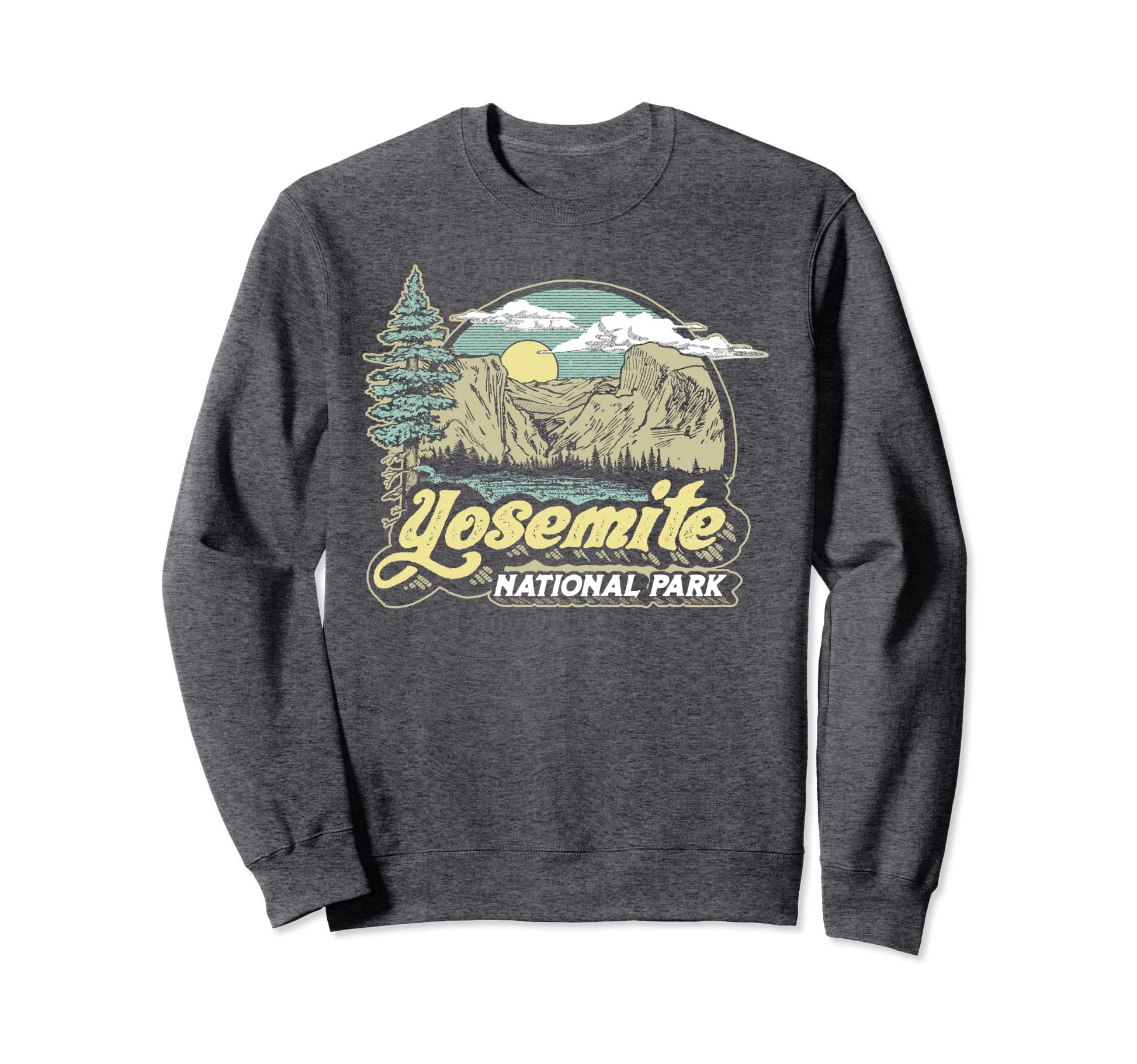 Yosemite National Park Eighties Sweatshirt - Aesthetic Graphic for Adults - T-Shirt, Sweatshirt, Hoodie