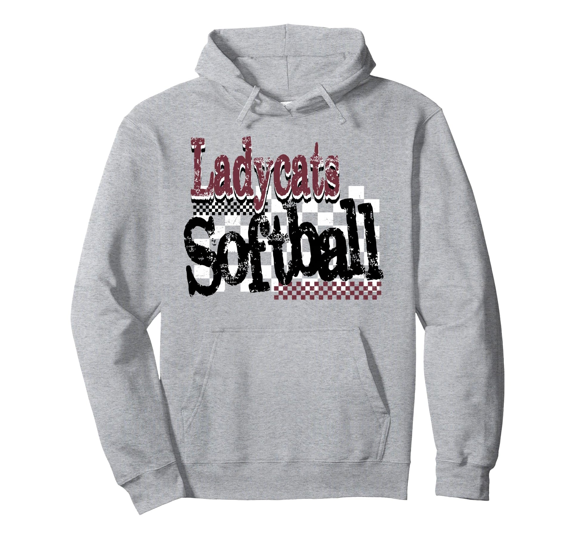 Ladycats Softball Mom Game Day Sports Hoodie - Aesthetic Graphic Unisex - T-Shirt, Sweatshirt, Hoodie