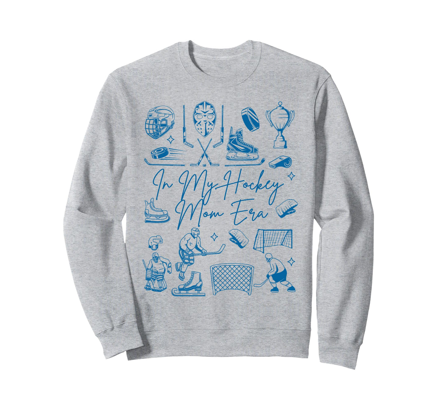 Hockey Mama Doodles Game Day Sweatshirt - Custom Art Print for Adults - T-Shirt, Sweatshirt, Hoodie