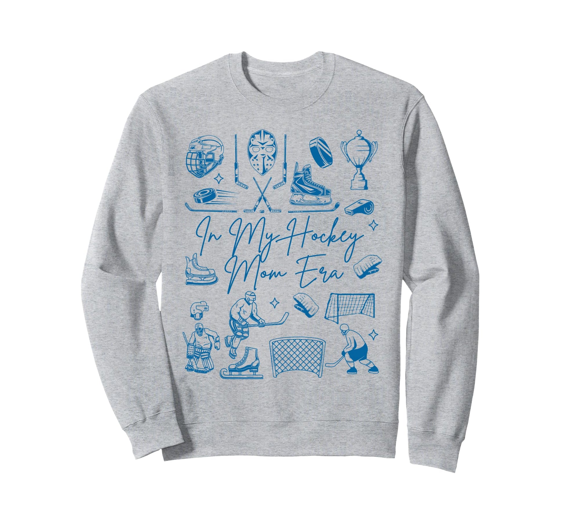 Hockey Mama Doodles Game Day Sweatshirt - Custom Art Print for Adults - T-Shirt, Sweatshirt, Hoodie