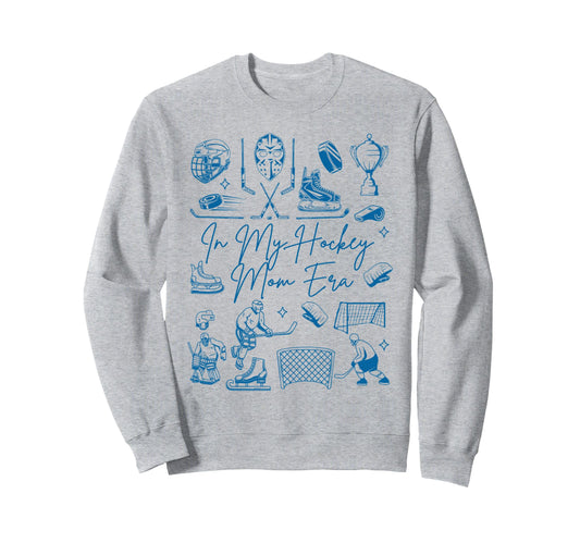 Hockey Mama Doodles Game Day Sweatshirt - Custom Art Print for Adults - T-Shirt, Sweatshirt, Hoodie
