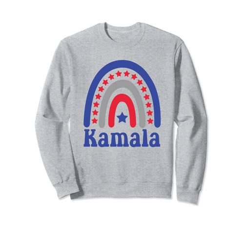 Kamala President Red Blue Boho Patriotic Sweatshirt - Graphic Print Unisex - T-Shirt, Sweatshirt, Hoodie