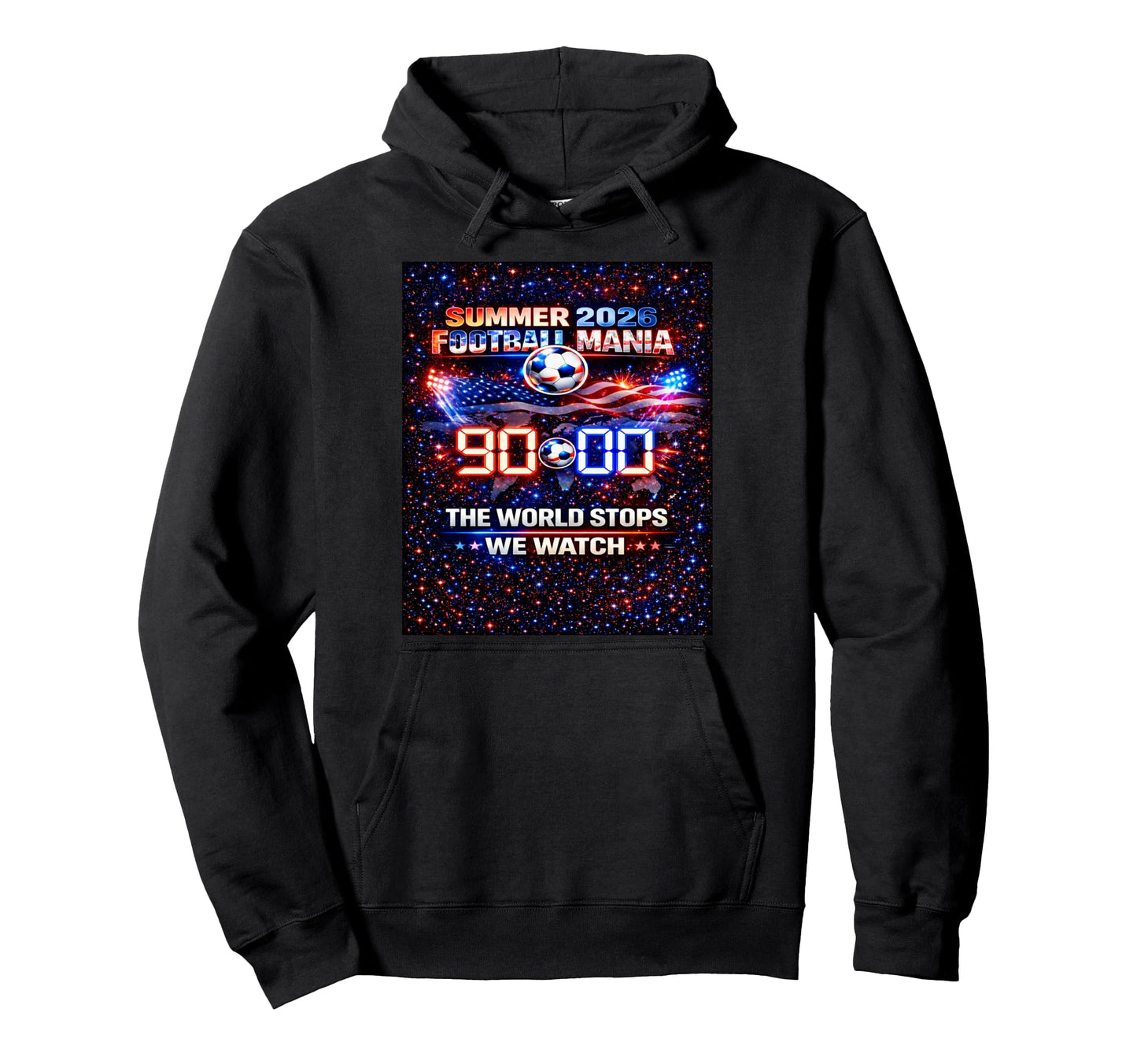 Summer 2026 Soccer Match Day Game Hoodie - Casual Everyday Wear for Adults - T-Shirt, Sweatshirt, Hoodie