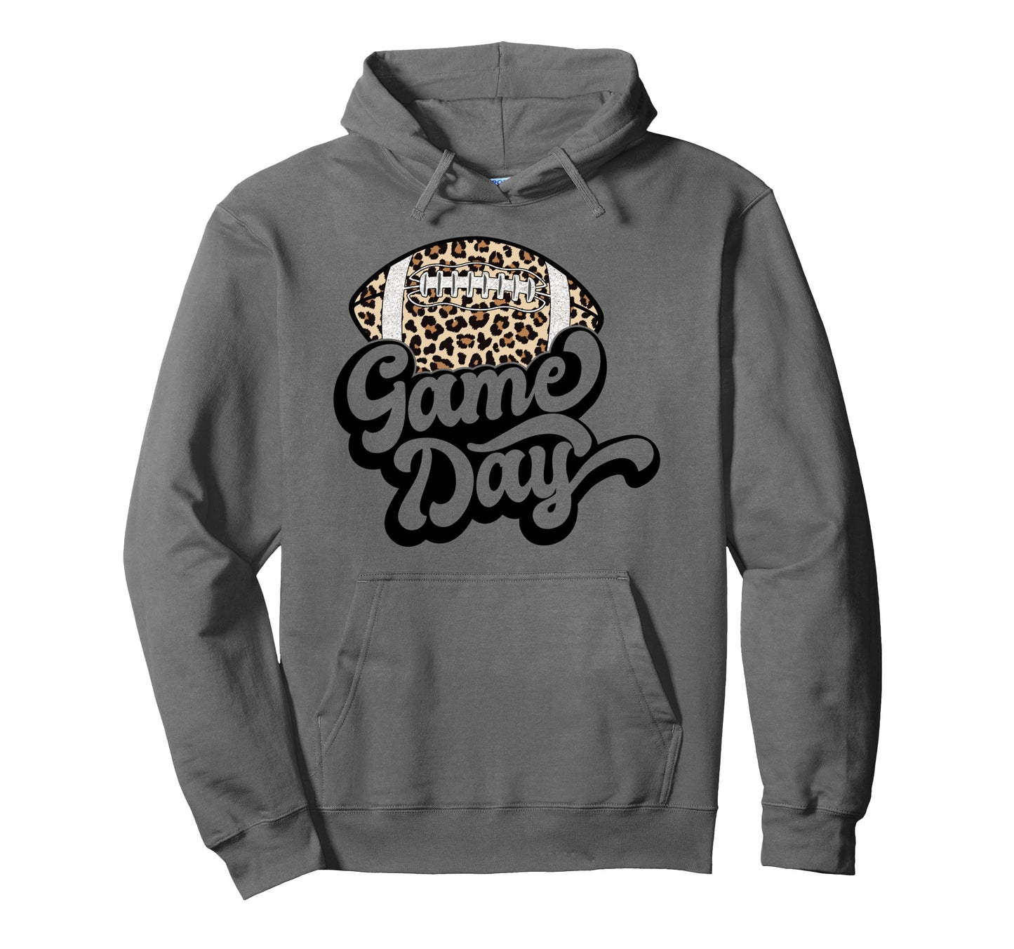 Game Day Leopard Football Mom Football Hoodie - Streetwear Style Men Women - T-Shirt, Sweatshirt, Hoodie