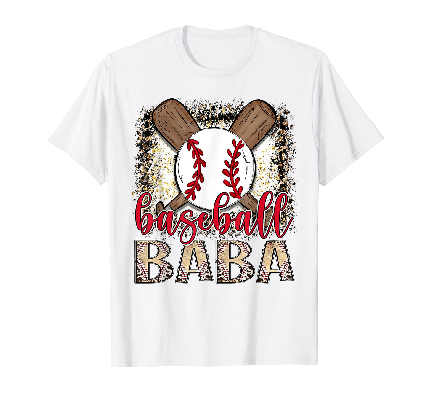 Baseball Baba Leopard Proud Ball T-Shirt - Minimalist Print for Adults - T-Shirt, Sweatshirt, Hoodie
