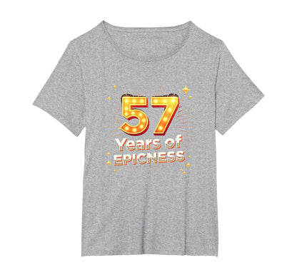 57 Years Epicness Birthday Gift T-Shirt - Custom Art Print Men Women - T-Shirt, Sweatshirt, Hoodie
