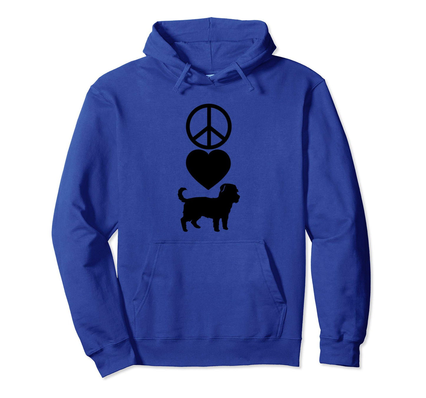 Peace Love Morkies Symbols Adg078F Hoodie - Casual Everyday Wear Unisex - T-Shirt, Sweatshirt, Hoodie
