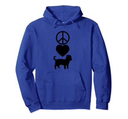 Peace Love Morkies Symbols Adg078F Hoodie - Casual Everyday Wear Unisex - T-Shirt, Sweatshirt, Hoodie
