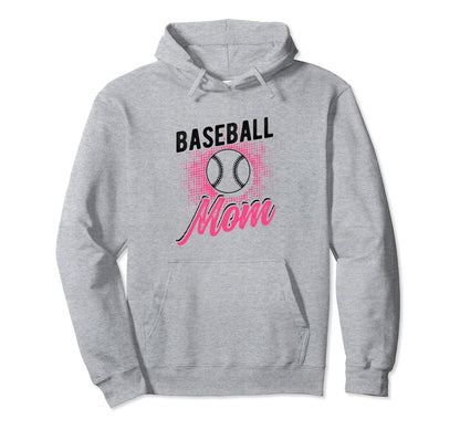 Baseball Mom Sport Athlete Family Hoodie - Casual Everyday Wear for Adults - T-Shirt, Sweatshirt, Hoodie