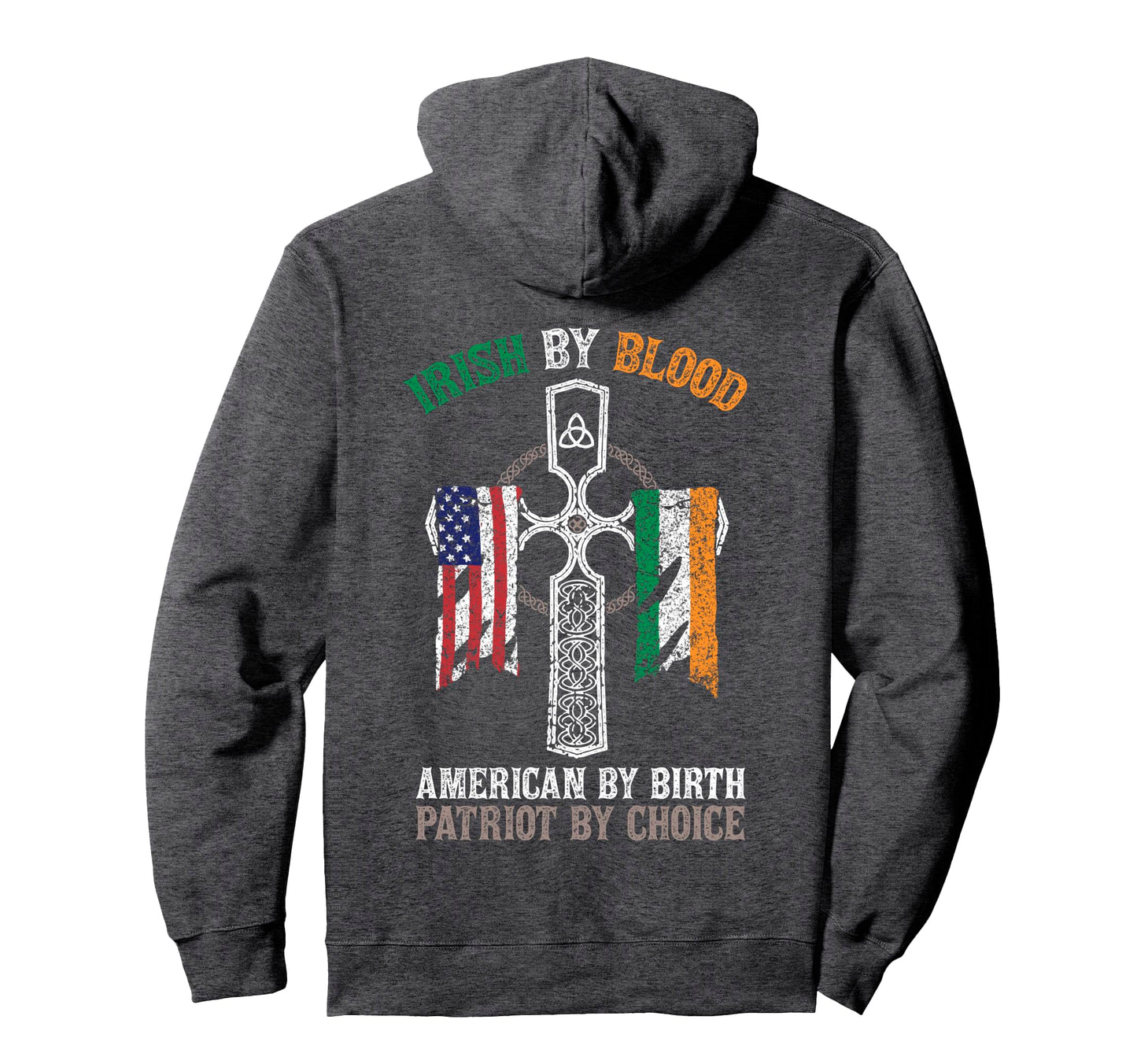 Irish Blood American Birth Hoodie - Casual Everyday Wear for Adults - T-Shirt, Sweatshirt, Hoodie