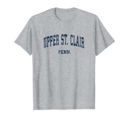 Upper St Clair Pennsylvania Pa T-Shirt - Custom Art Print Men Women - T-Shirt, Sweatshirt, Hoodie