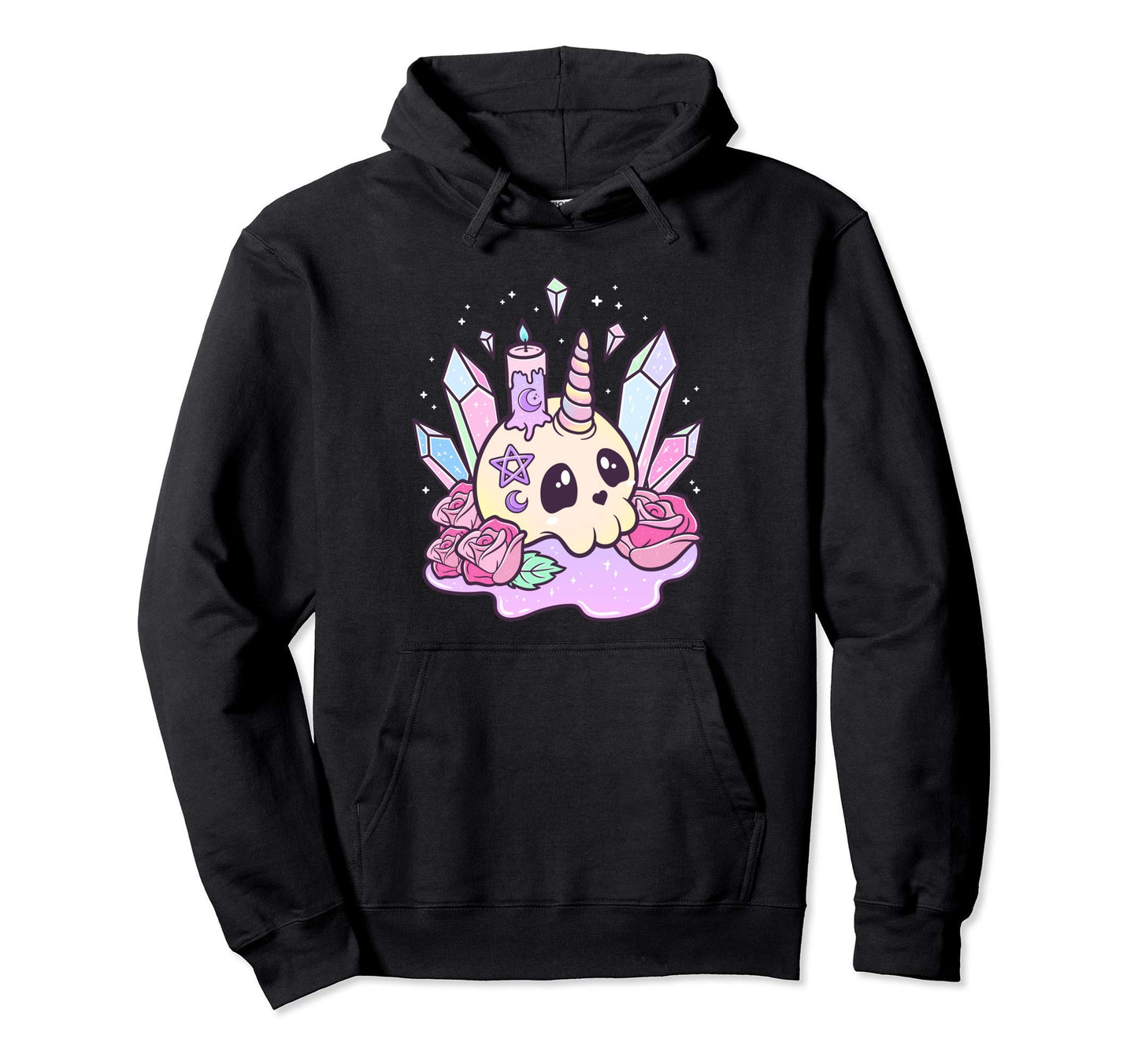Pastel Goth Creepy Kawaii Menhera Hoodie - Aesthetic Graphic for Adults - T-Shirt, Sweatshirt, Hoodie