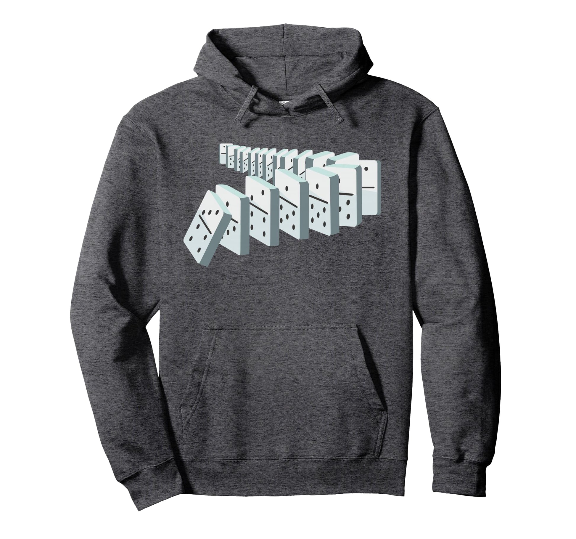Dominoes Domino Tiles Game Lover Player Hoodie - Minimalist Print Unisex - T-Shirt, Sweatshirt, Hoodie