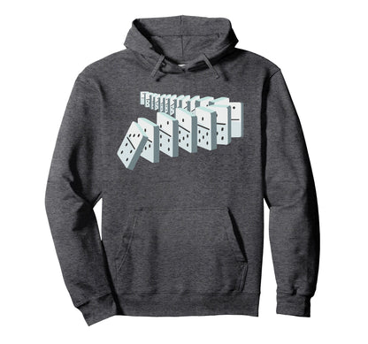 Dominoes Domino Tiles Game Lover Player Hoodie - Minimalist Print Unisex - T-Shirt, Sweatshirt, Hoodie