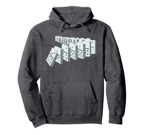 Dominoes Domino Tiles Game Lover Player Hoodie - Minimalist Print Unisex - T-Shirt, Sweatshirt, Hoodie