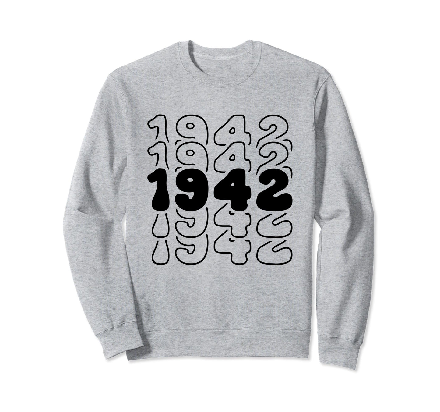 82 Year Old Groovy 82Nd Birthday Sweatshirt - Custom Art Print for Adults - T-Shirt, Sweatshirt, Hoodie