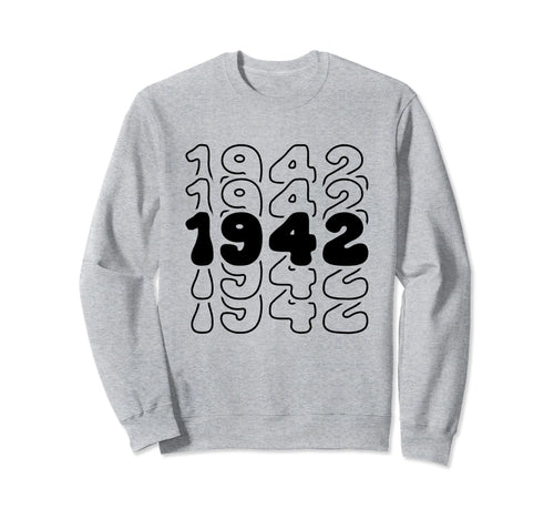 82 Year Old Groovy 82Nd Birthday Sweatshirt - Custom Art Print for Adults - T-Shirt, Sweatshirt, Hoodie