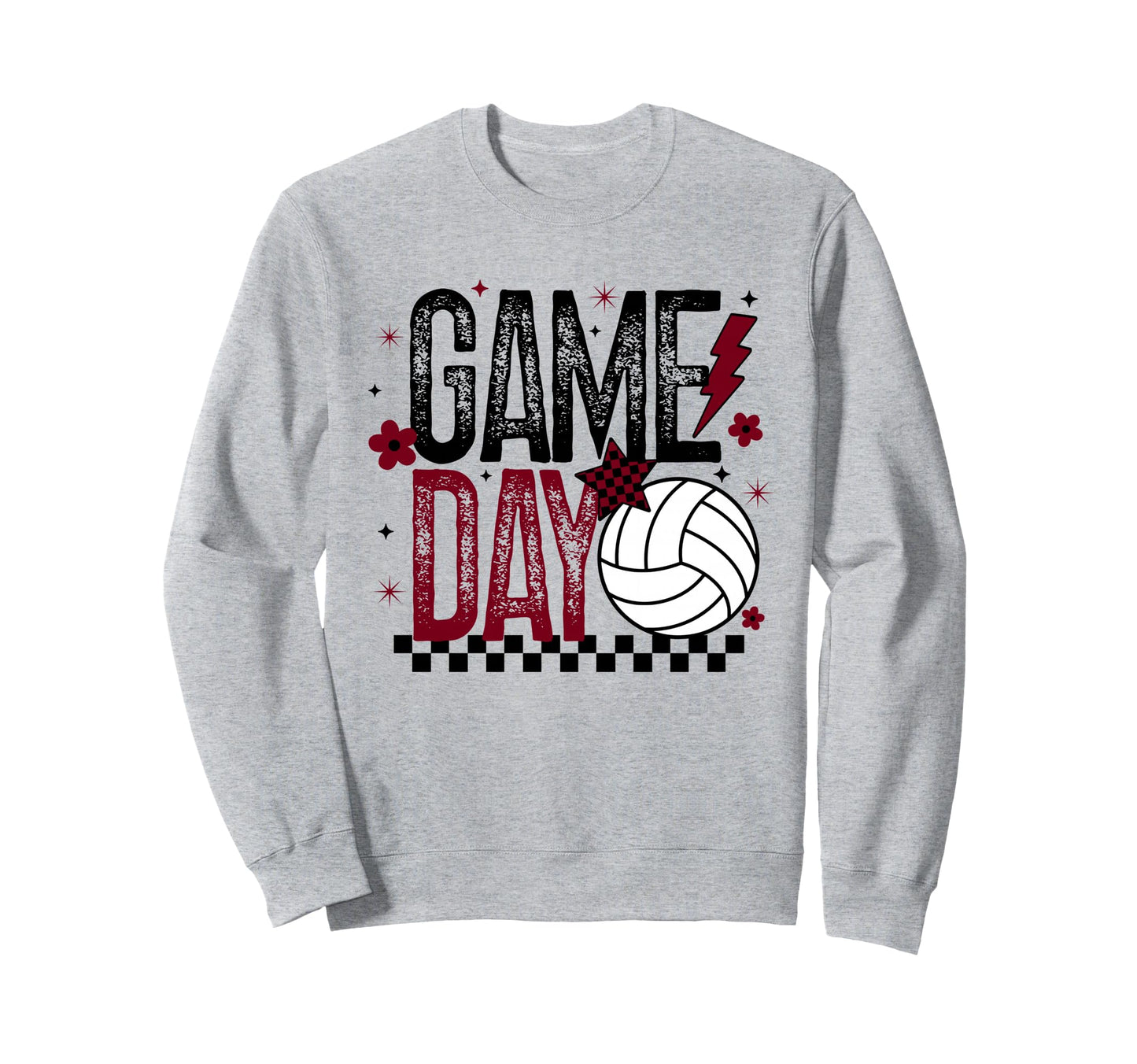 Volleyball Game Day Volleyball Mom Sweatshirt - Graphic Print Unisex - T-Shirt, Sweatshirt, Hoodie