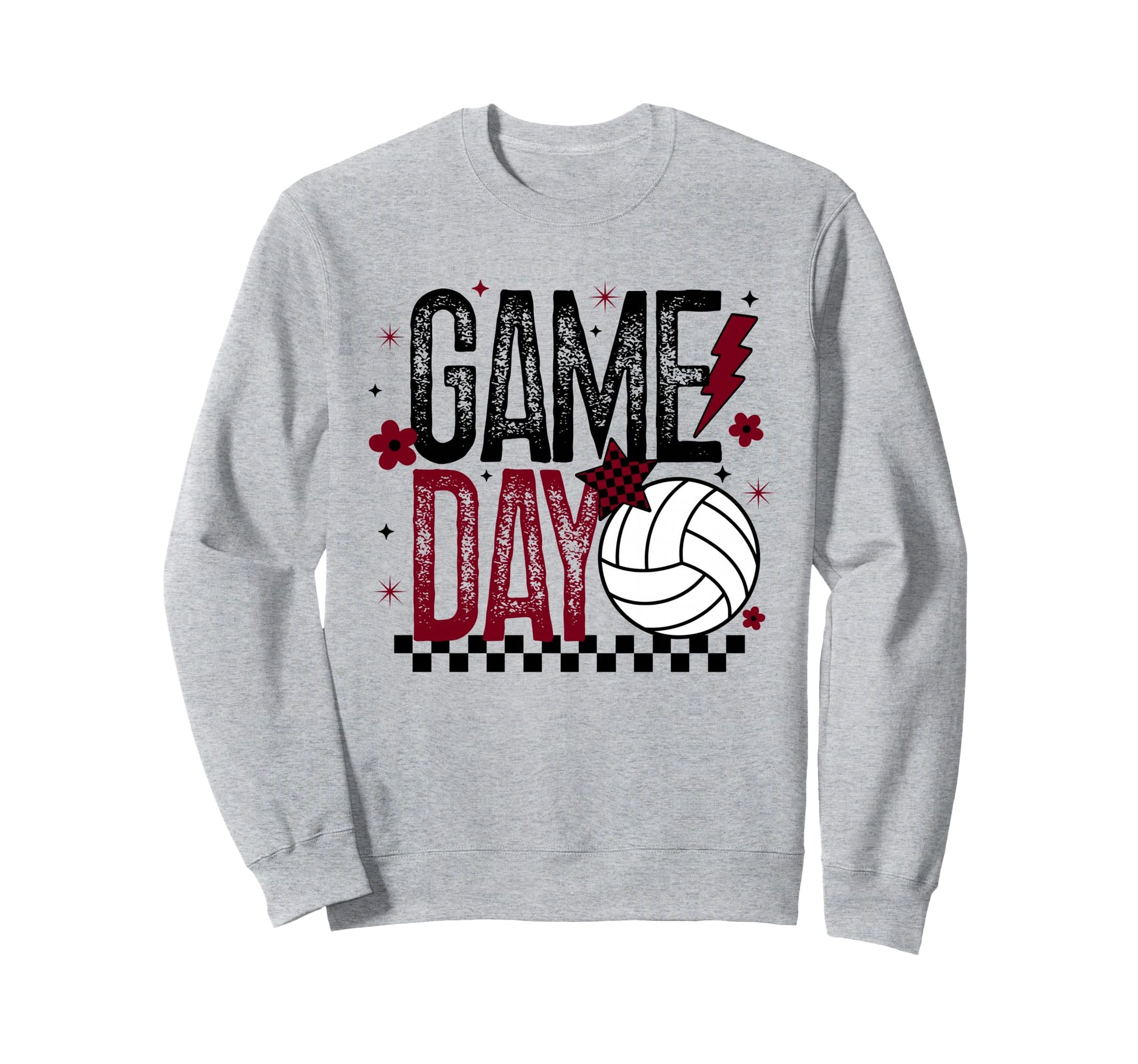 Volleyball Game Day Volleyball Mom Sweatshirt - Graphic Print Unisex - T-Shirt, Sweatshirt, Hoodie