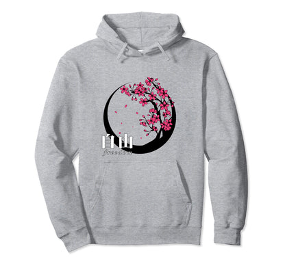 Vaporwave Japanese Sakura Cherry Hoodie - Minimalist Print Men Women - T-Shirt, Sweatshirt, Hoodie