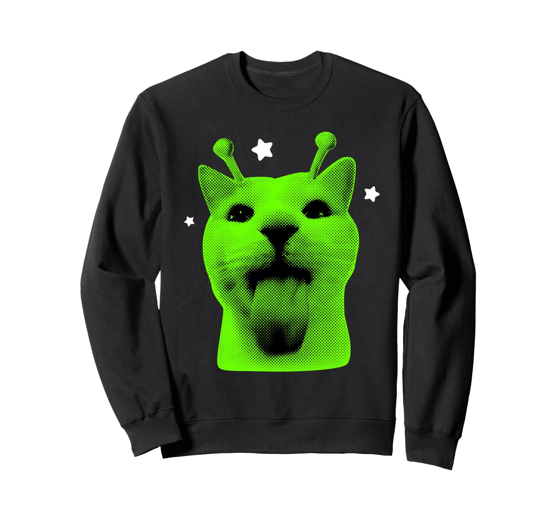 Y2K Alien Cat Meme Ufo Cats Lover 90S Sweatshirt - Graphic Print for Adults - T-Shirt, Sweatshirt, Hoodie