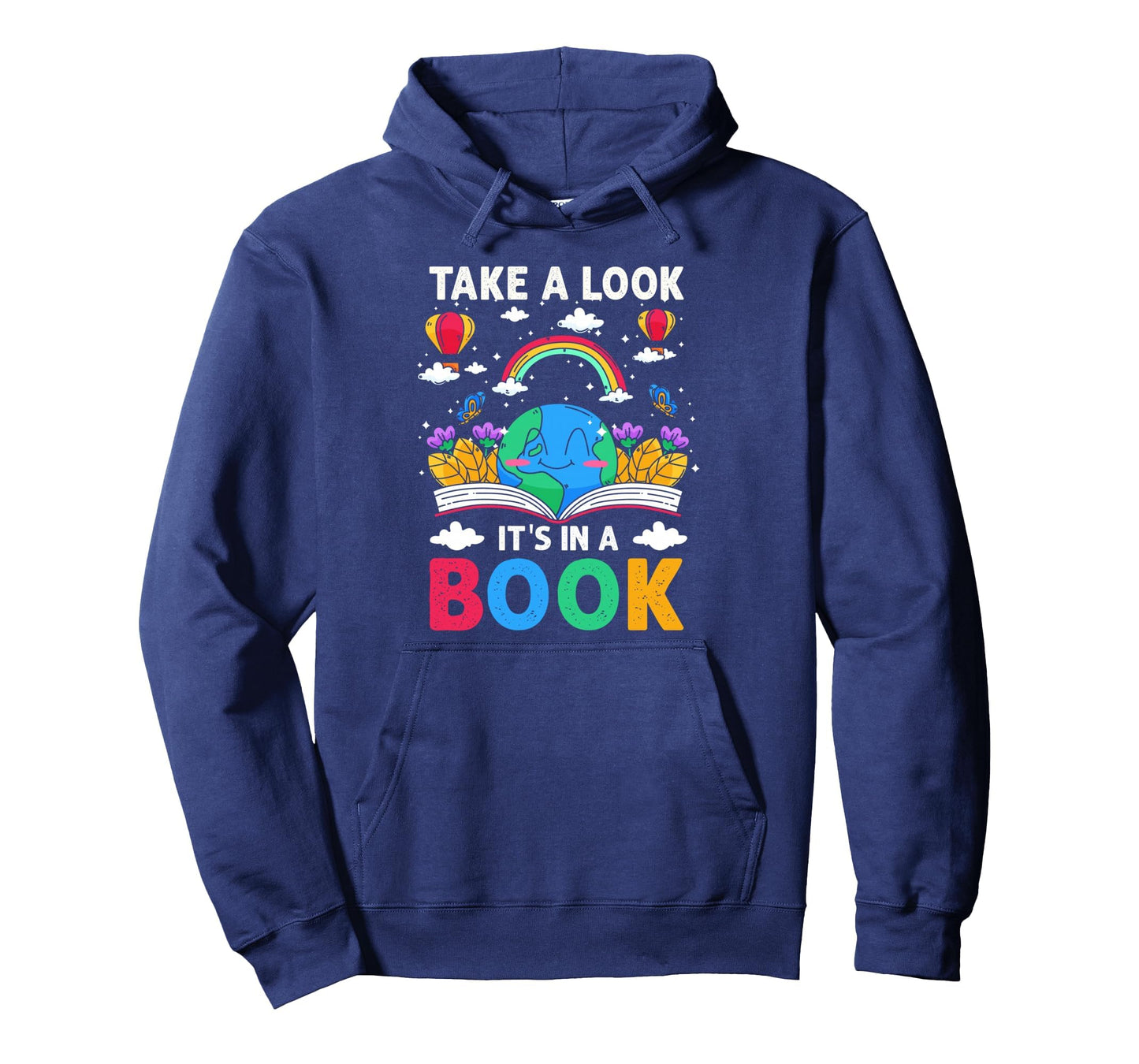 Take Its Book Reading Rainbow Hoodie - Unique Graphic Men Women - T-Shirt, Sweatshirt, Hoodie