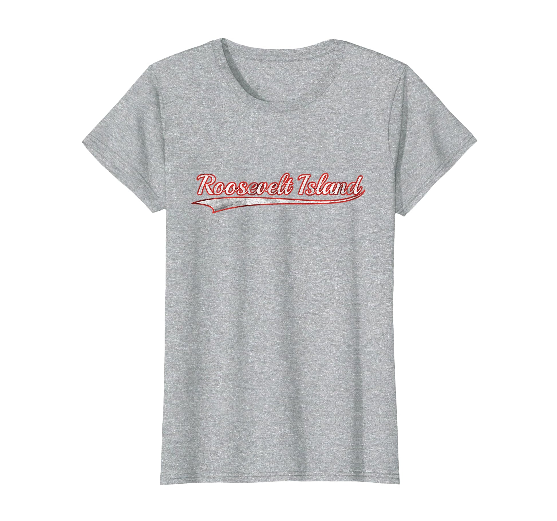 Roosevelt Island Varsity Distressed T-Shirt - Novelty Apparel Unisex - T-Shirt, Sweatshirt, Hoodie