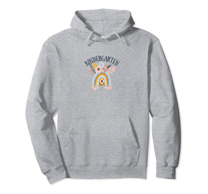 Kindergarten Teacher Boho Rainbow Hoodie - Custom Art Print Men Women - T-Shirt, Sweatshirt, Hoodie