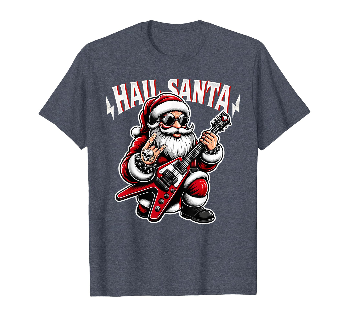 Sleigher Hail Santa Claus Heavy Me T-Shirt - Streetwear Style for Adults - T-Shirt, Sweatshirt, Hoodie