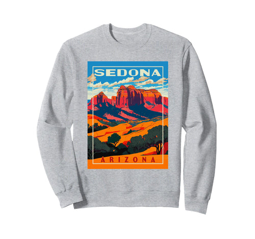 Sedona Arizona Wpa National Park Sweatshirt - Aesthetic Graphic Unisex - T-Shirt, Sweatshirt, Hoodie