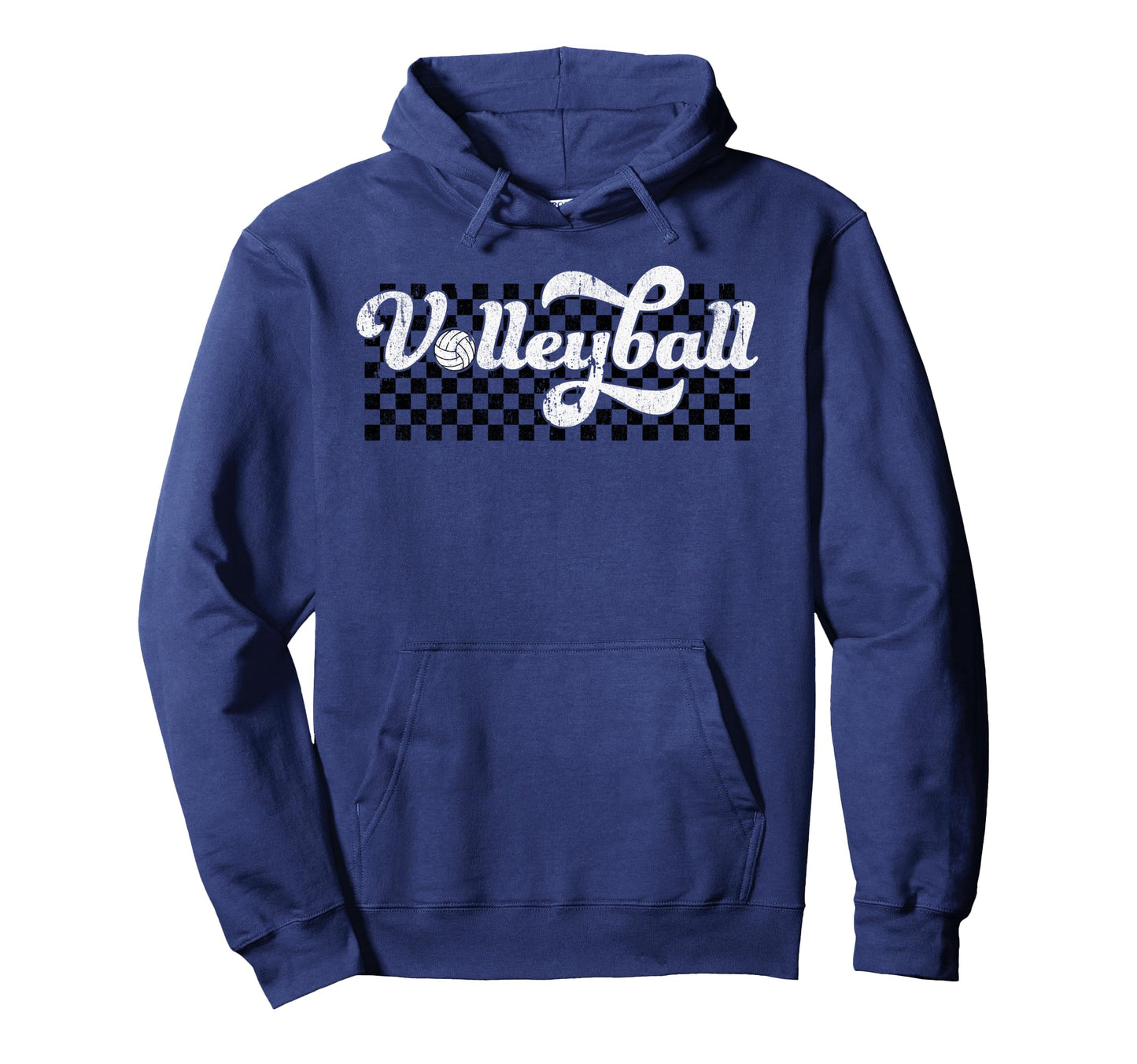 Volleyball Mom Dad Mama Family Checkered Hoodie - Fun Novelty Design Unisex - T-Shirt, Sweatshirt, Hoodie