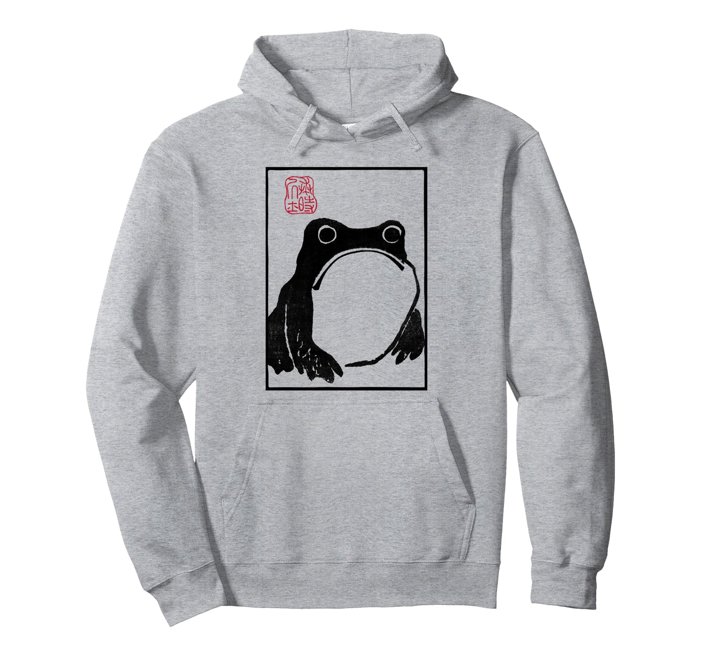 Grumpy Frog Unimpressed Toad Japanese Hoodie - Trendy Graphic for Adults - T-Shirt, Sweatshirt, Hoodie