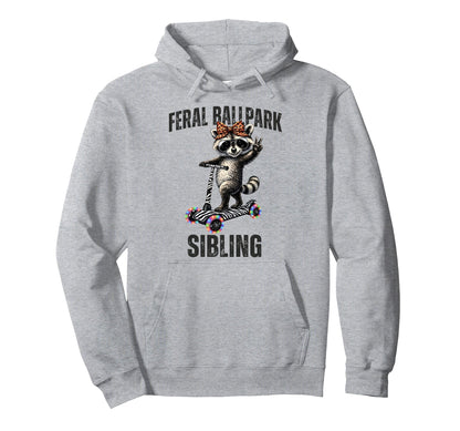 Raccoon And Scooter Feral Hoodie - Casual Everyday Wear for Adults - T-Shirt, Sweatshirt, Hoodie