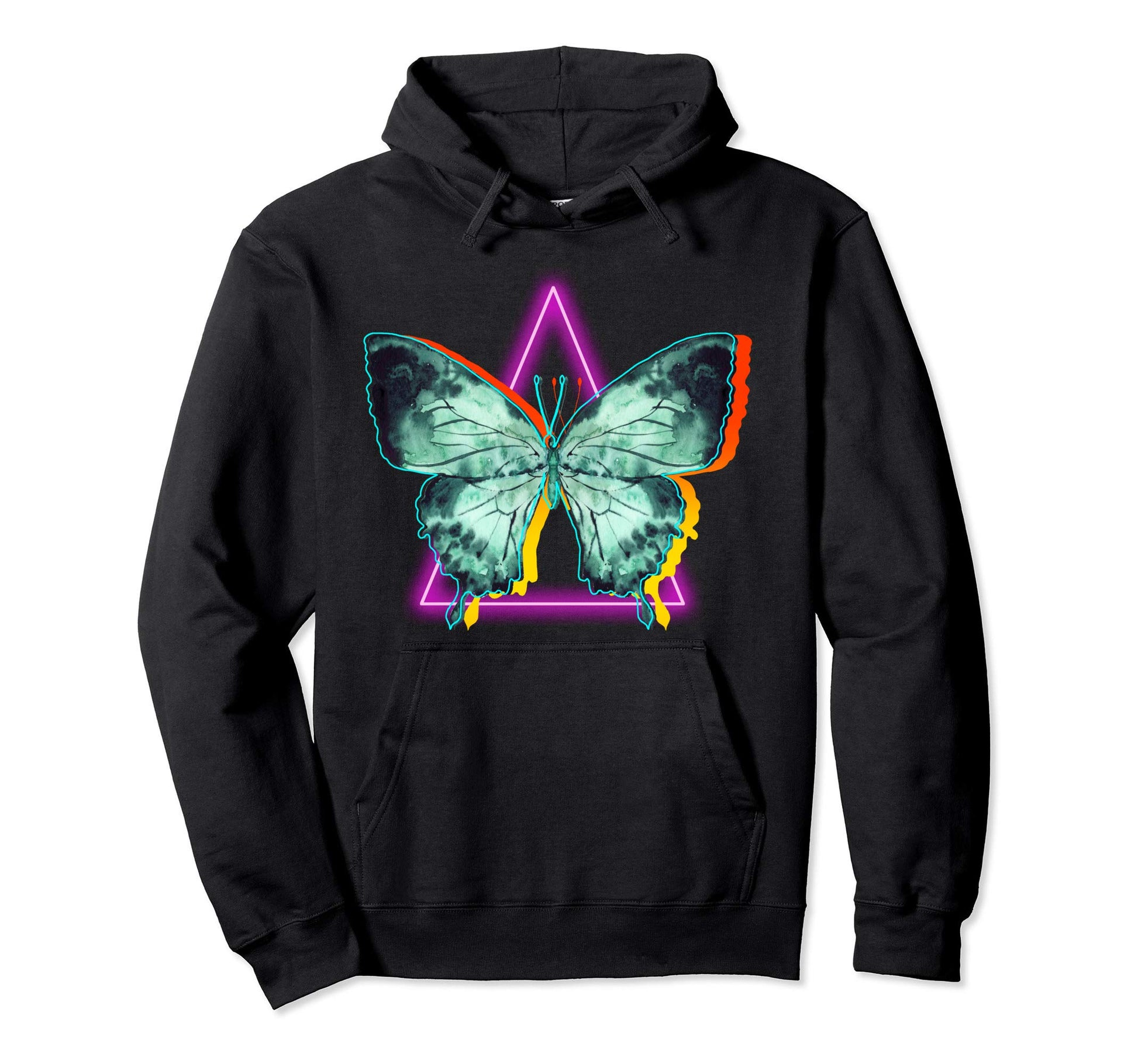 Butterfly 90S Japanese Otaku Aesthetic Hoodie - Unique Graphic Men Women - T-Shirt, Sweatshirt, Hoodie