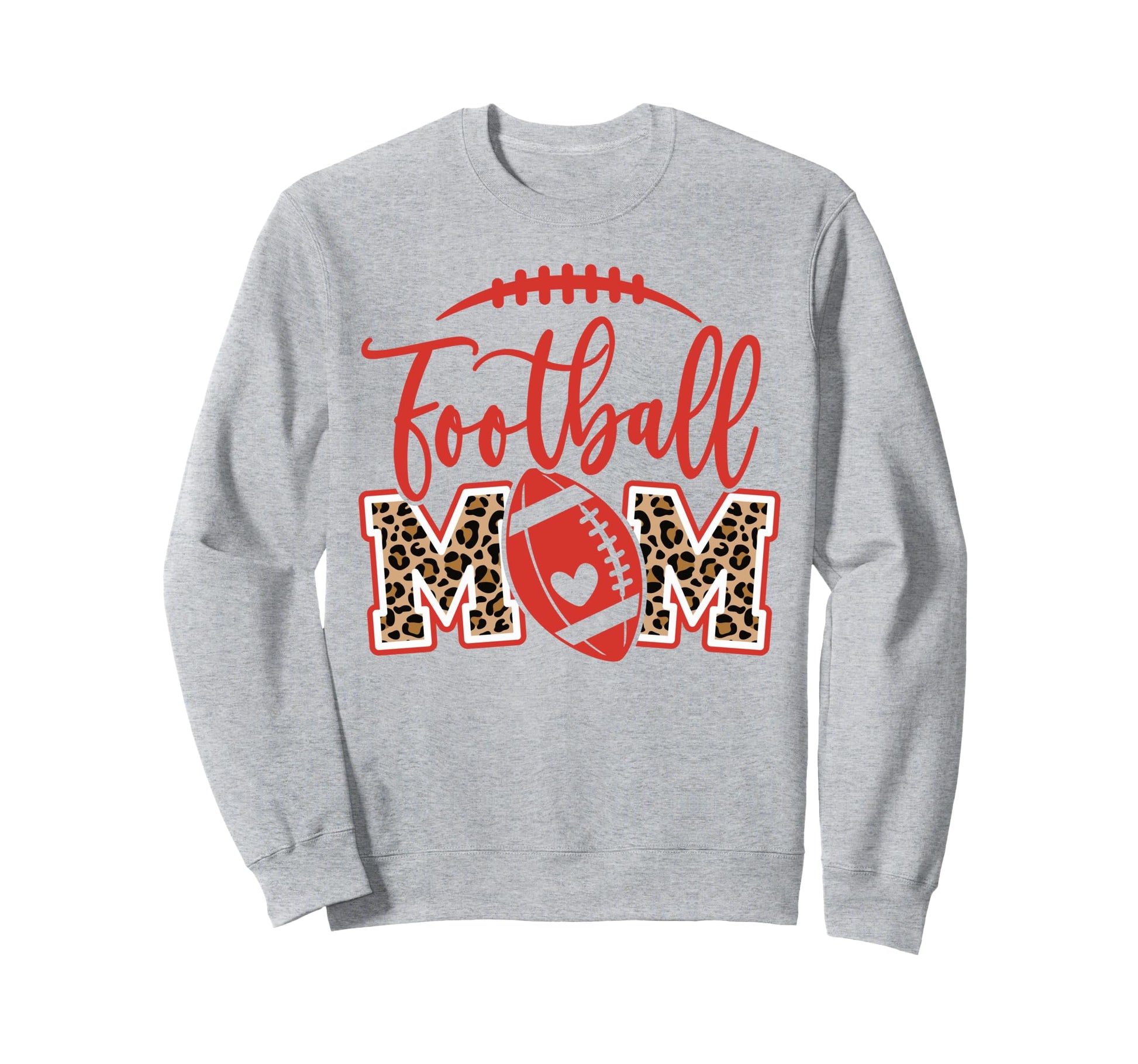 Game Day Leopard White And Red Sweatshirt - Custom Art Print for Adults - T-Shirt, Sweatshirt, Hoodie